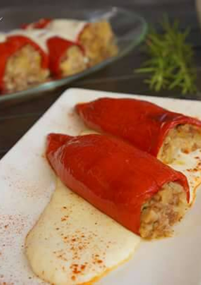 Una foto de Pimientos rellenos