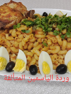 صورة لوصفة معكرونة بالدجاج