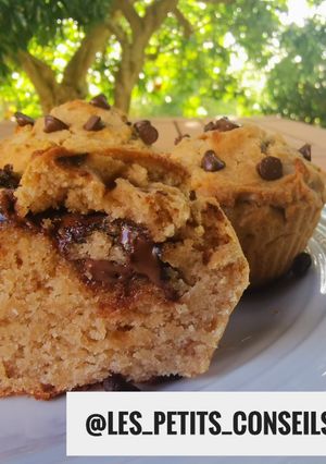 Une photo de Muffins fourré à la pâte à tartiner