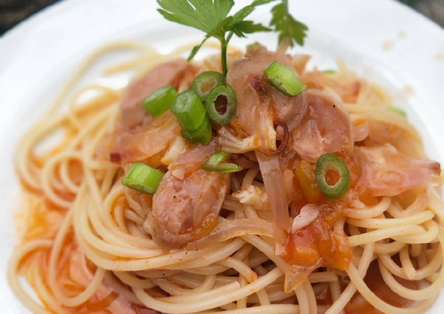 Resep Spaghetti Sosis Oleh Lan Dra Cookpad