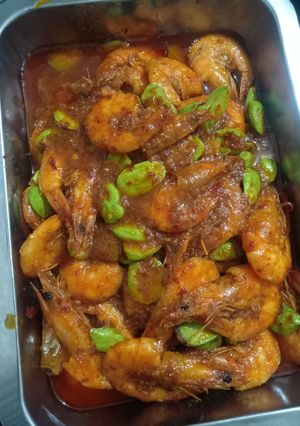 Foto resep Sambel balado udang pete