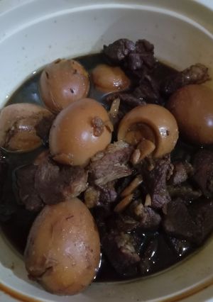 Foto resep "semur telur daging sapi bumbu harum"😋😘👍