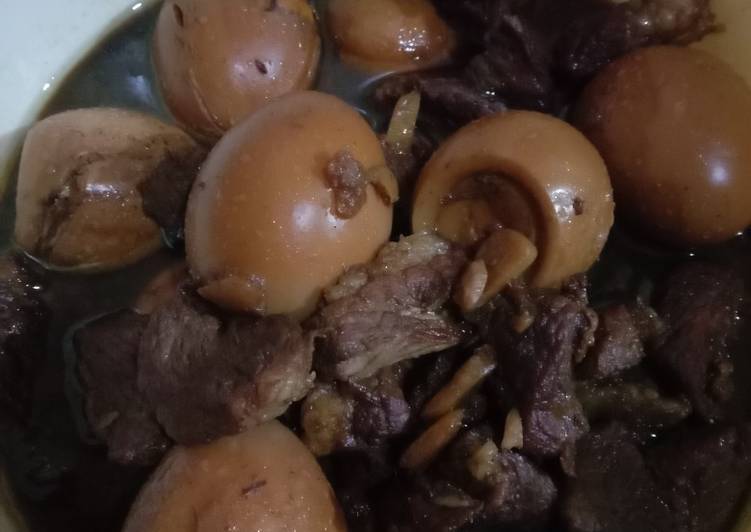 "semur telur daging sapi bumbu harum"πππ