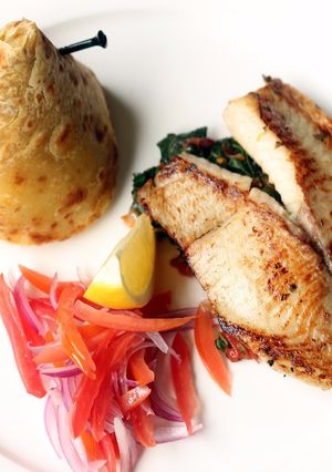 A picture of Seared tilapia fillet.