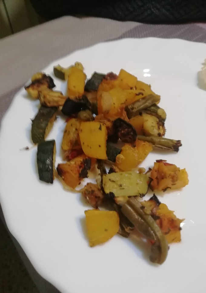 Una foto de Verduras asadas