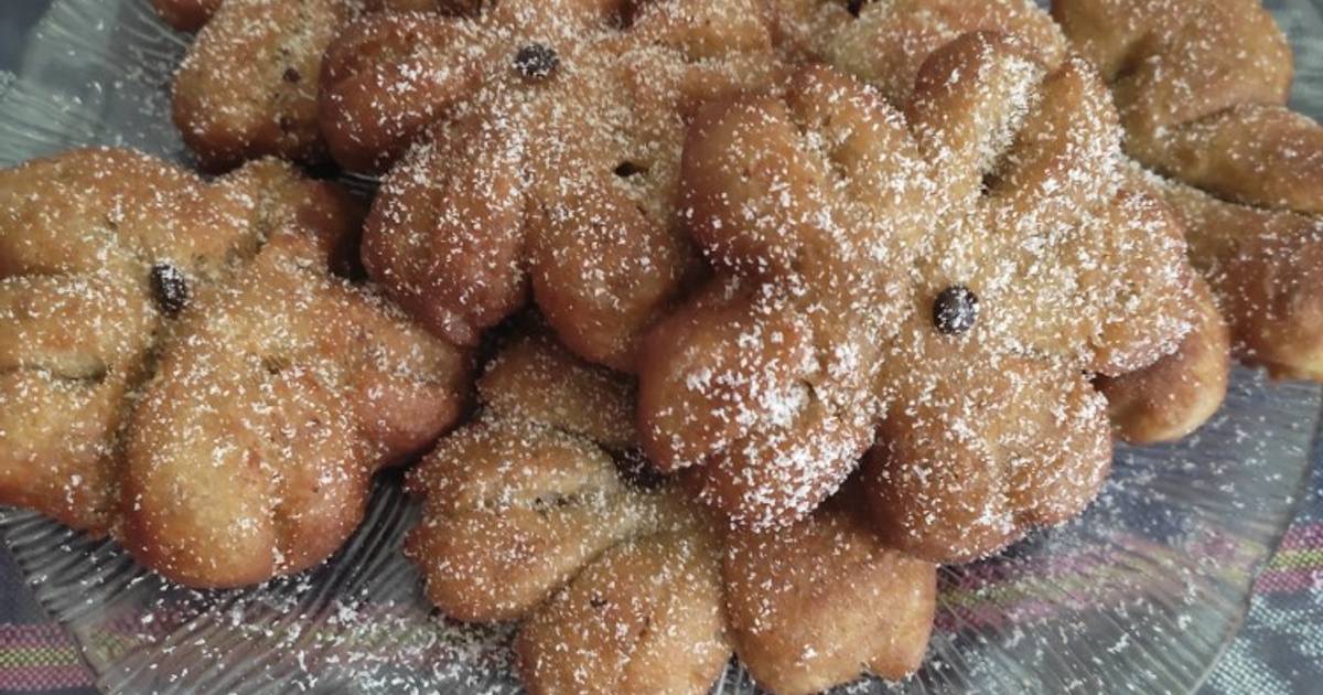 Resep Donat Pisang Eggless Bentuk Bunga Tanpa Cetakan Oleh Lina Nh