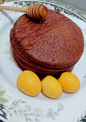 عکسی از دستور پنکیک شکلاتی😋