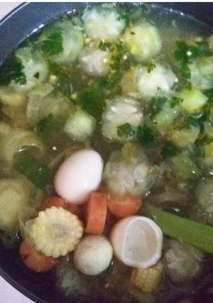 Foto resep Sup oyong campur campur