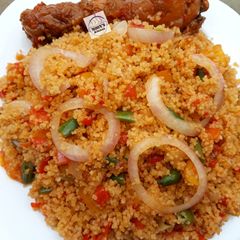 A picture of Jollof couscous.