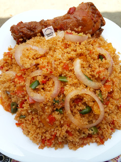 A picture of Jollof couscous.
