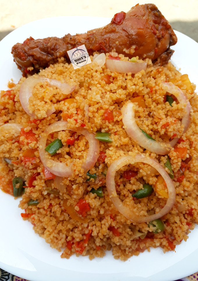 A picture of Jollof couscous.