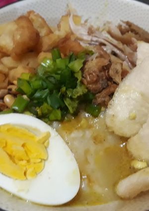 Foto resep 28. Bubur Ayam Jakarta Kuah Kuning