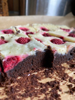 Himbeer-Cheesecake Brownies Rezepthauptbild