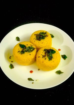 A picture of Katori Khaman Dhokla.