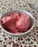 Helado saludable de fresa