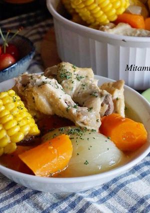 田園雞肉燉湯 的食譜成品照片
