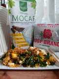 Kwetiau goreng mix spinach and scrambled egg