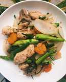 Ức gà xào rau củ < Eat clean >