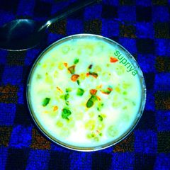Sabudana kheer in Microwave A picture of Sabudana kheer in Microwave.