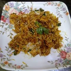 A picture of Paneer biryani.