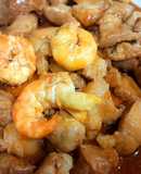 Tôm nõn rang thịt