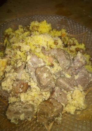 Una foto de Revuelto de carne