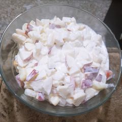 Creamy fruit salad A picture of Creamy fruit salad.
