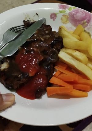 Foto resep Chicken steak saos barbeque