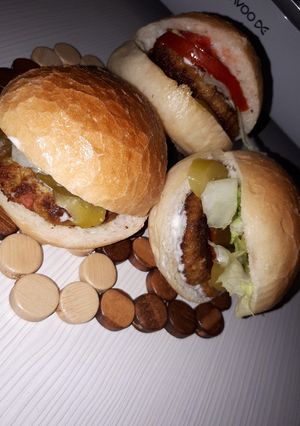 عکسی از دستور همبرگر