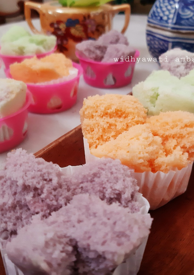 Foto resep Bolu Kukus Tepung Beras (tanpa telur, tanpa mixer)