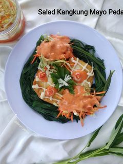 Foto resep Salad Kangkung Mayo Pedas