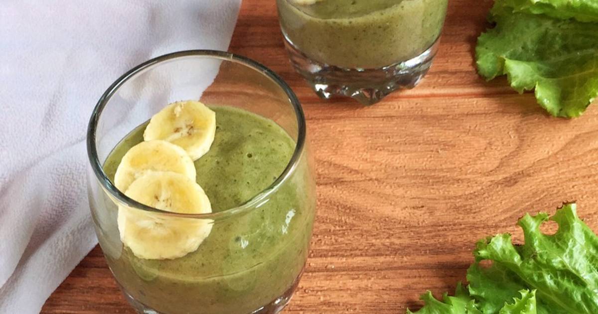 Resep Green Smoothies Selada Pisang Jeruk Nipis Oleh Hesti Hauraa Yusuf Cookpad 0817