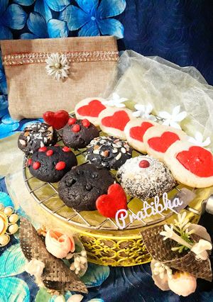 A picture of Eggless chocolate cookies.