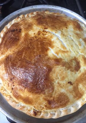 Una foto de Pastel de champiñones al horno