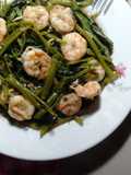 Kangkung udang mentega(masak paling sat set)