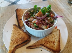 Una foto de Ceviche de cochayuyo