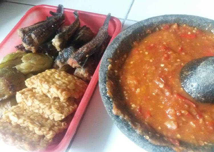 Resep Penyetan sambel terasi yang Sempurna