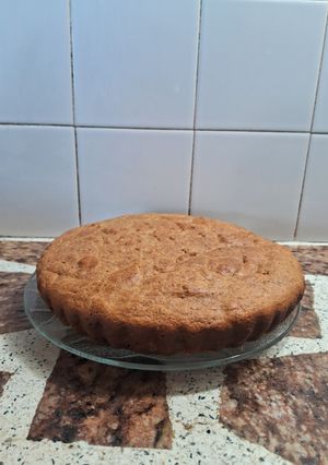 Una foto de Torta integral con mantequilla de maní
