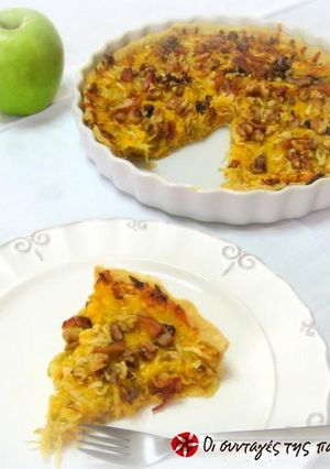 Φωτογραφία της συνταγής Τάρτα μήλου με cheddar και καρύδια
