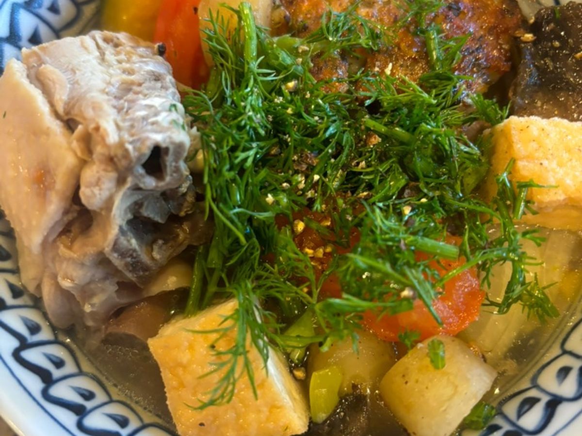 Bún chả cá thìa là