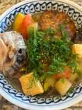 Vietnamese Dill Fish Cake Noodle Soup (Bún chả cá thìa là)