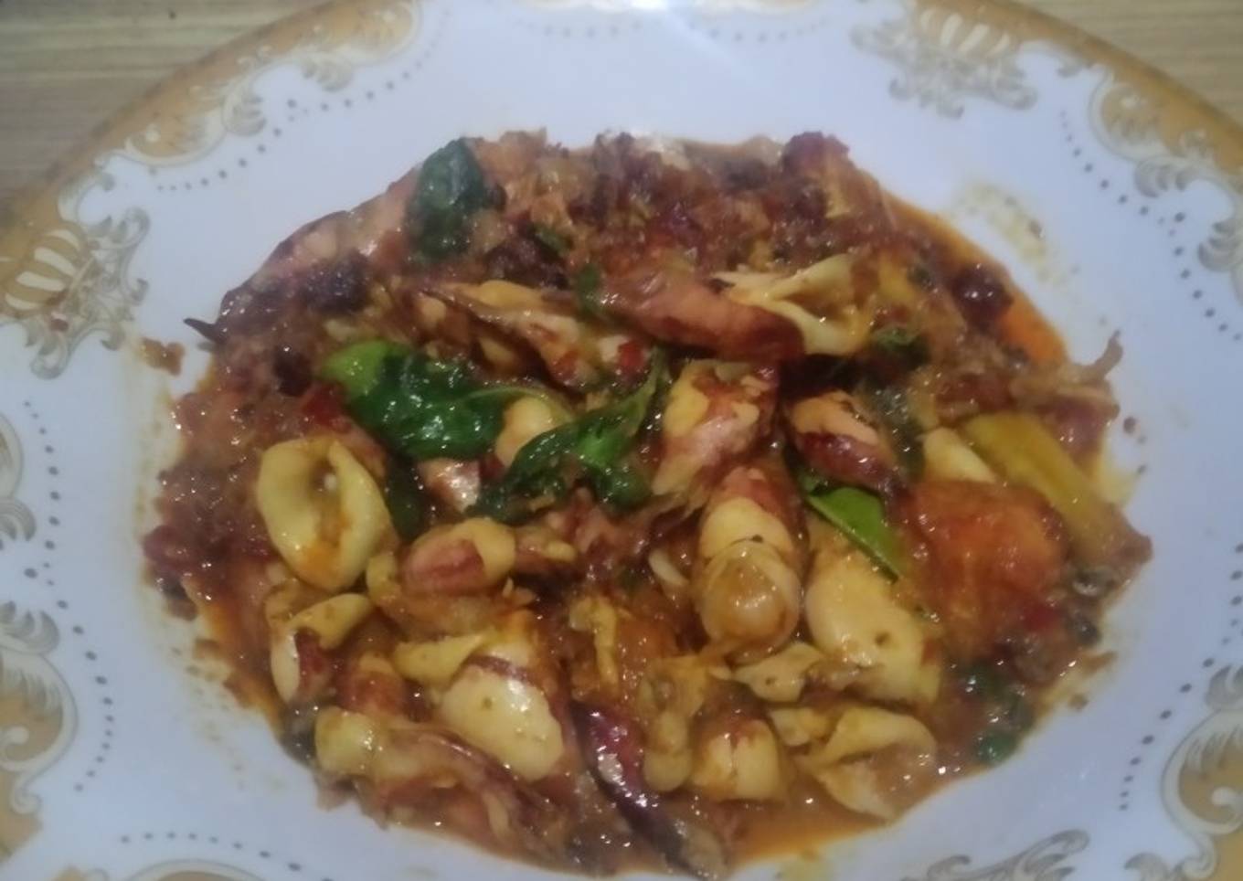 Cumi bumbu rica rica pedas kemangi,maknyuss