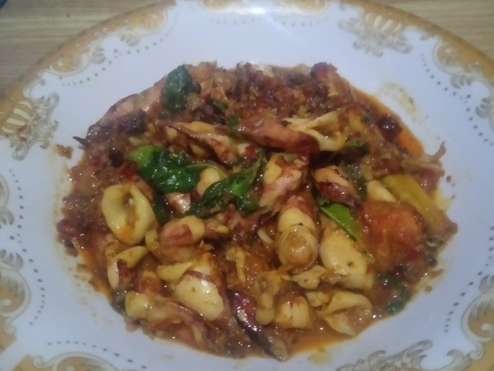 Resep Cumi bumbu rica rica pedas kemangi,maknyuss Anti Gagal