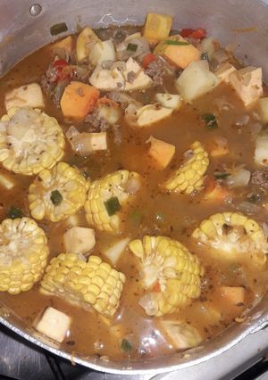 Una foto de Guiso de arroz con verduras