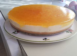 Foto principal de Tarta queso - cuajada de naranja amarga. Sin horno