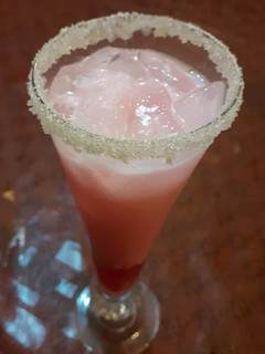 A picture of Team contest#peaches team#italian summer drink.