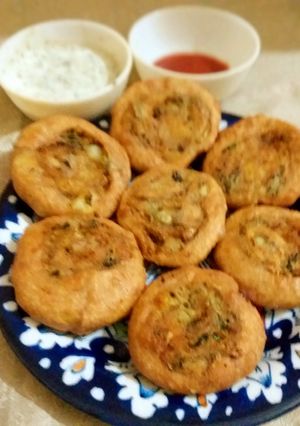 A picture of Potato pinwheel.