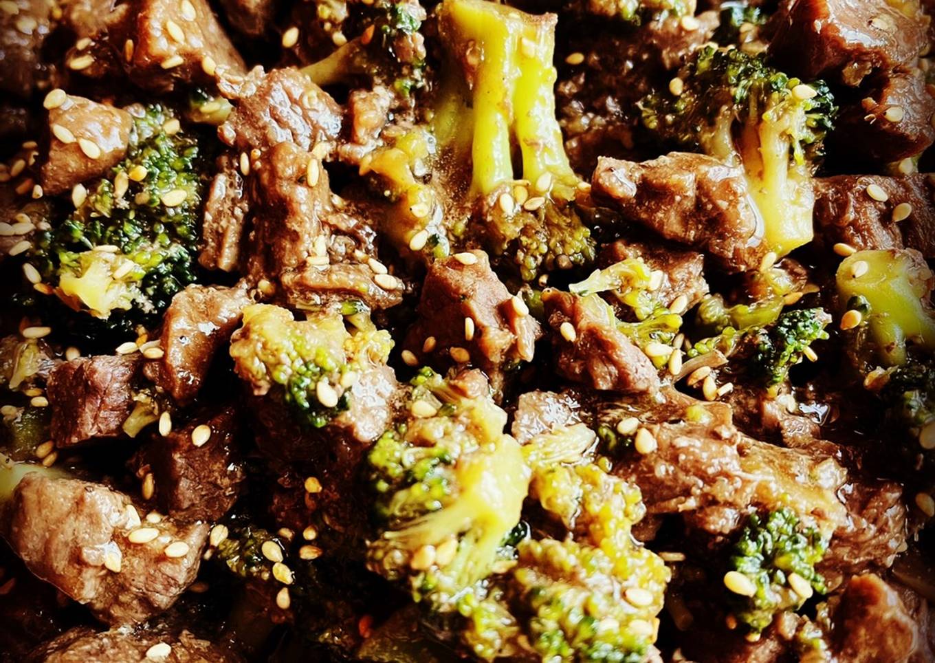 Instant beef with broccoli