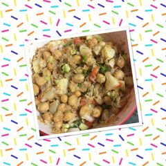 A picture of Kabuli chana chaat.