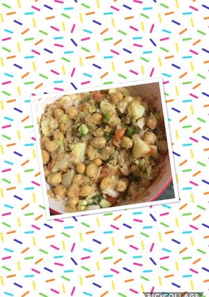 A picture of Kabuli chana chaat.